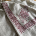 Kashmiri pashmina ghutra embroidery close-up