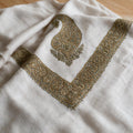 Kashmiri pashmina ghutra embroidery close-up
