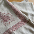 Kashmiri pashmina ghutra embroidery close-up