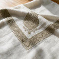 Kashmiri pashmina ghutra embroidery close-up