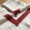 Kashmiri pashmina ghutra embroidery close-up